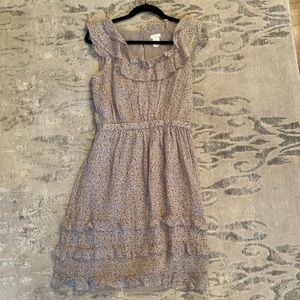 Silk Floral Purple J. Crew Dress